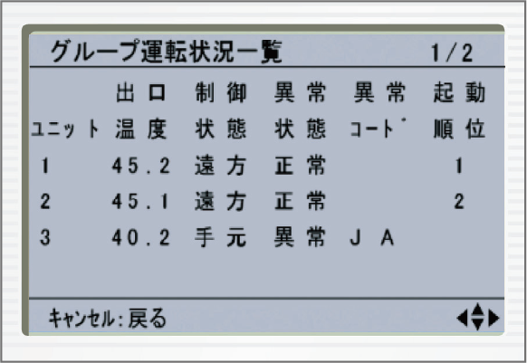 液晶表示画面