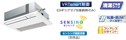 ガスヒートポンプエアコン 製品ラインアップ 接続可能室内 ガスヒートポンプエアコン 製品ラインアップ 接続可能室内