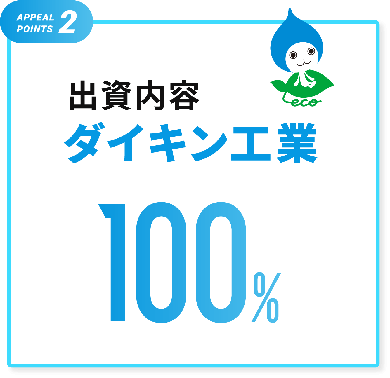 出資内容 ダイキン工業100％