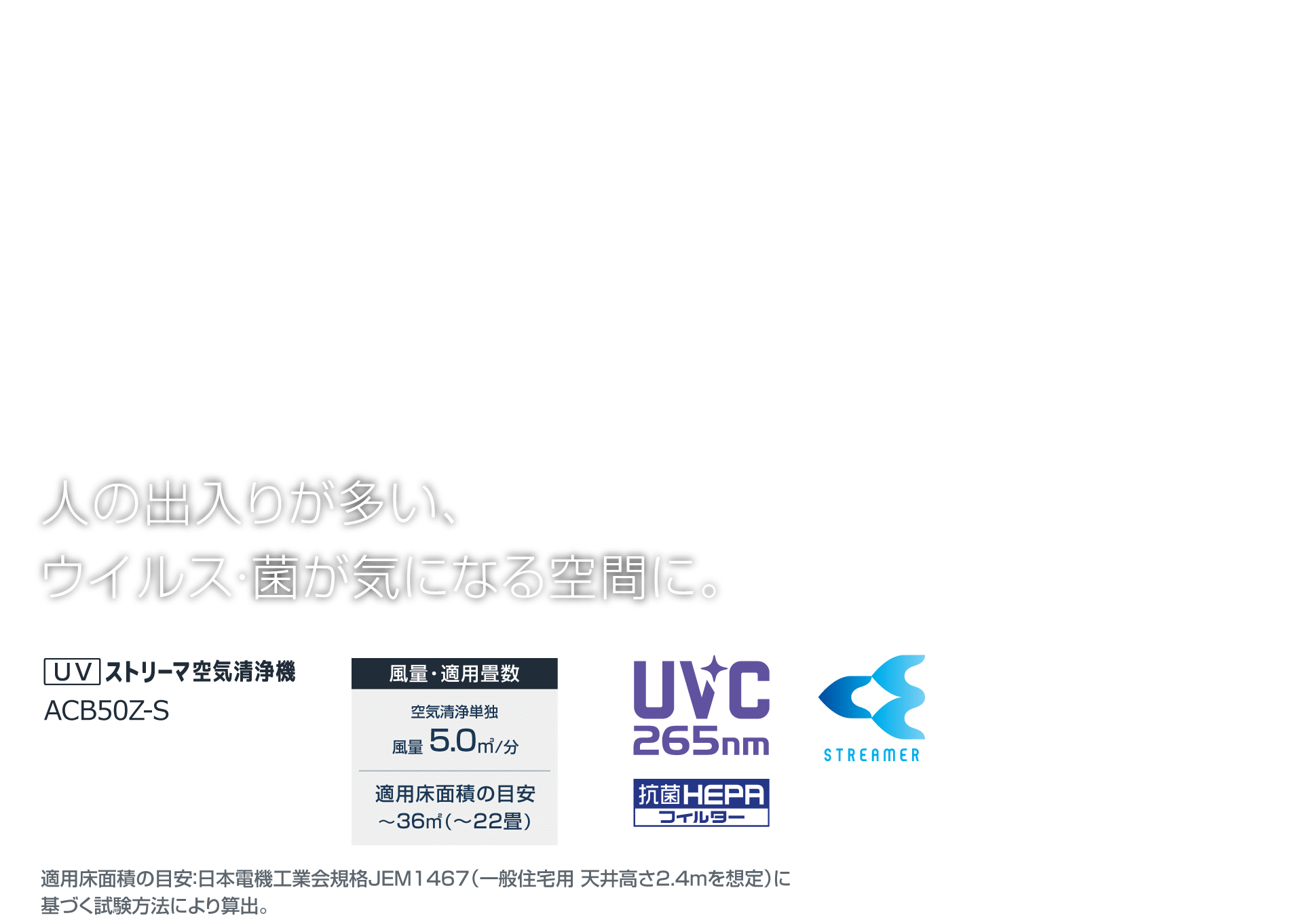 人の出入りが多い、ウイルス・菌が気になる空間に。