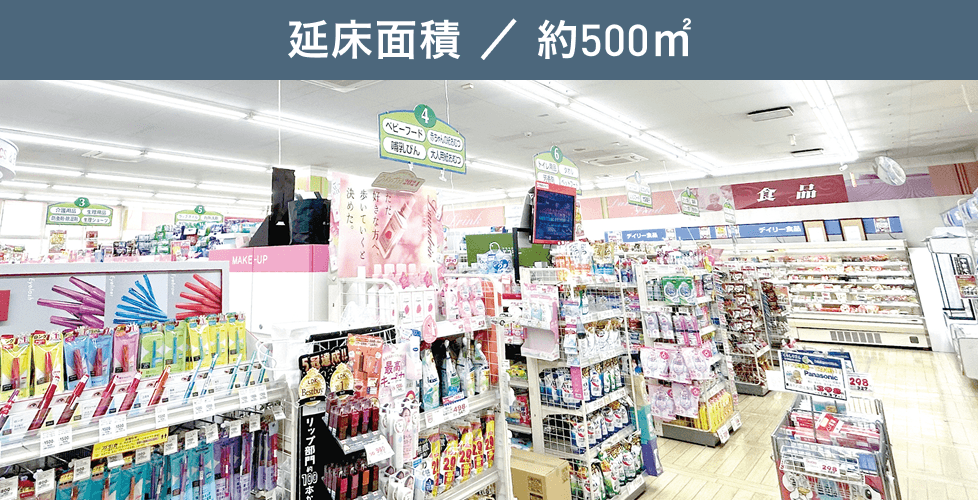 延床面積 ／ 約500㎡