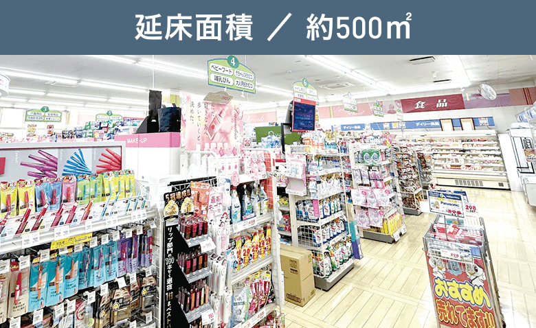延床面積 ／ 約500㎡