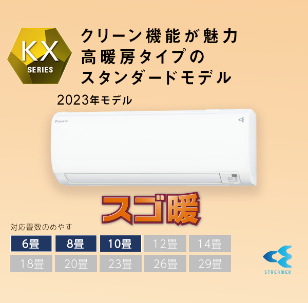 KXシリーズ 製品情報 | 壁掛形エアコン | ダイキン工業株式会社