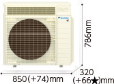4.0（200V）～9.0kW ホワイト カラー：ホワイト（5Y 7.5/1）