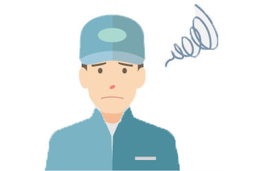 困っている人のイラスト