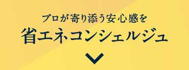 プロが寄り添う安心感を省エネコンシェルジュ