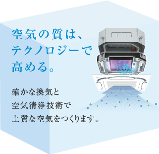 空気の質は、テクノロジーで高める。