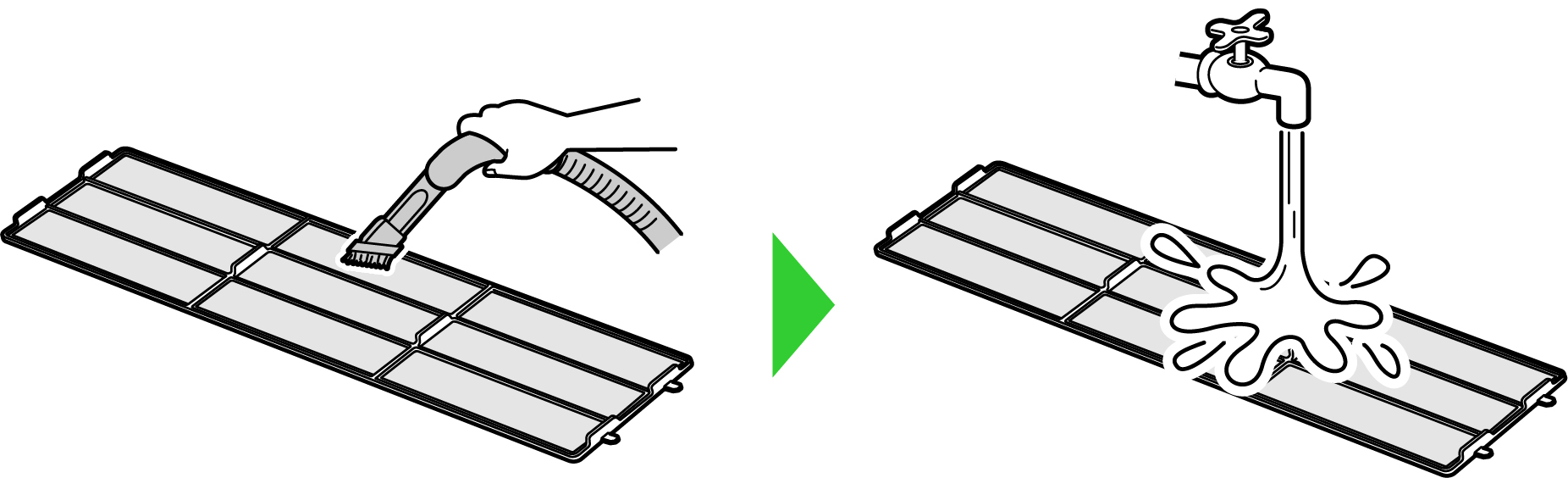 排気フィルター清掃