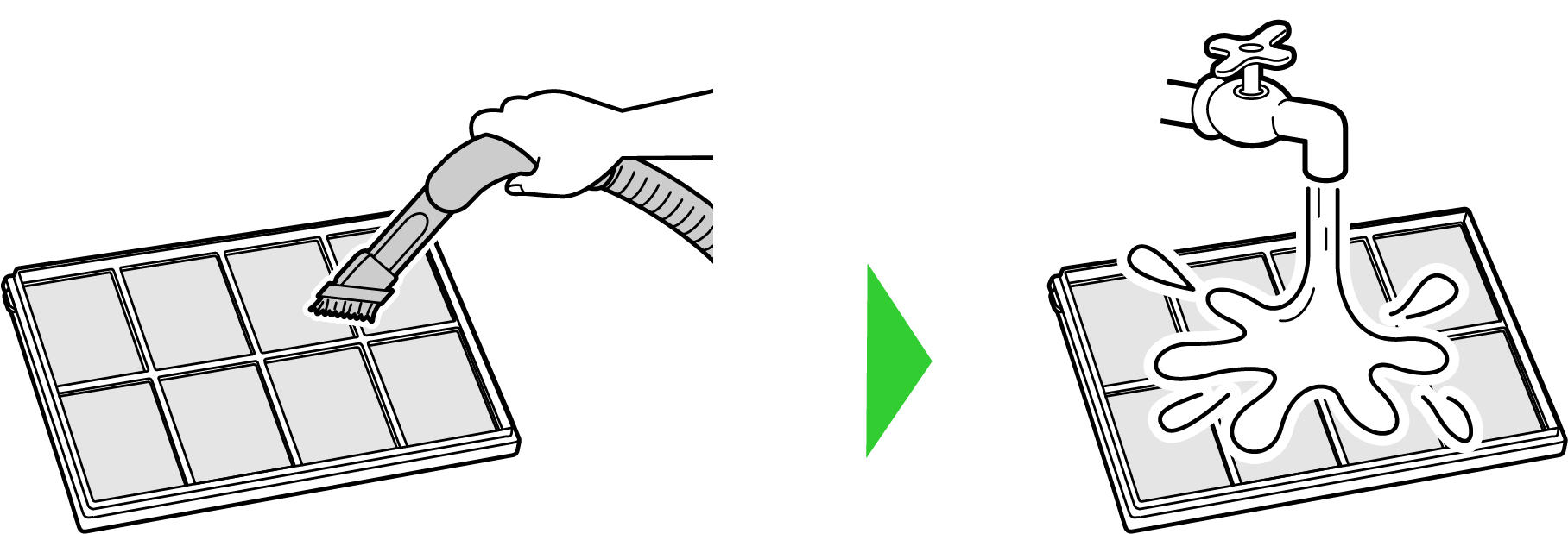 防虫フィルター清掃