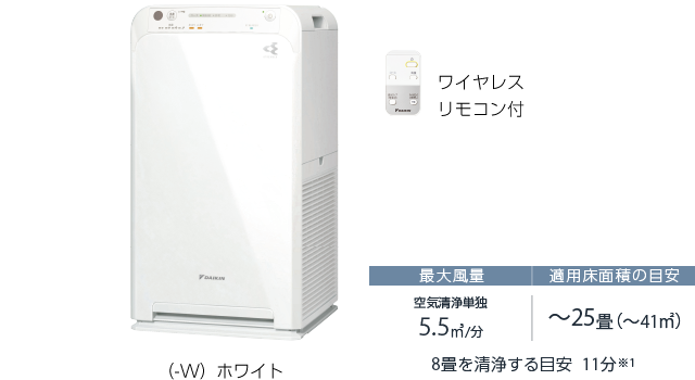 2023年モデル MC55Z 製品情報 | 空気清浄機 | ダイキン工業株式会社