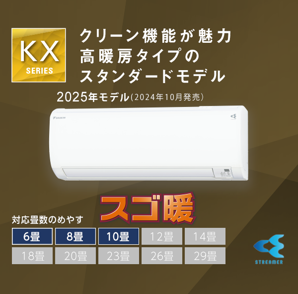 DAIKIN ダイキン エアコン スゴ暖房 S283ATKP-W 熱く 18畳向