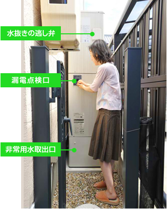 薄型エコキュートで、美しい外観と快適なオール電化生活を実現 