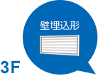 3F 壁埋込形