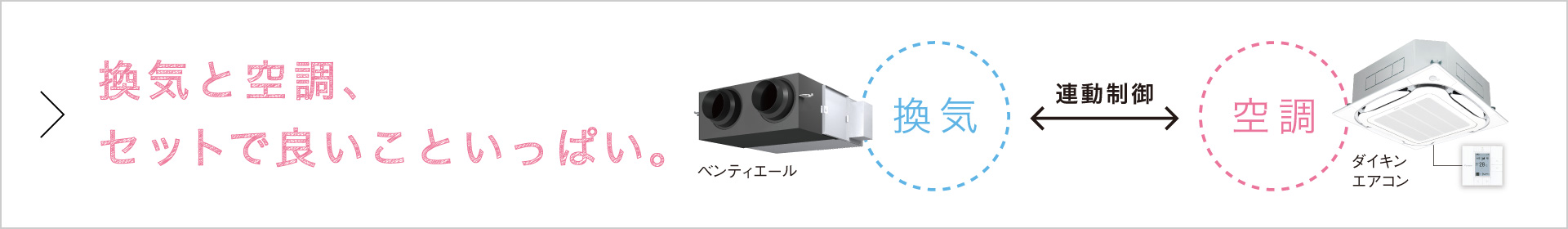 換気と空調、セットで良いこといっぱい。