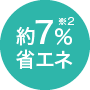 約7％省エネ